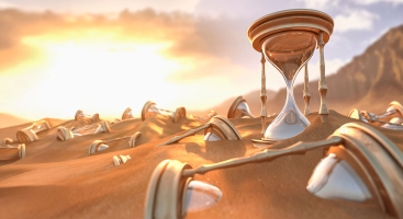 Lots of hourglasses in the sand