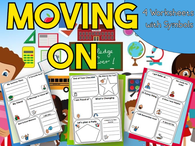 Moving On 4 Worksheets with Symbols