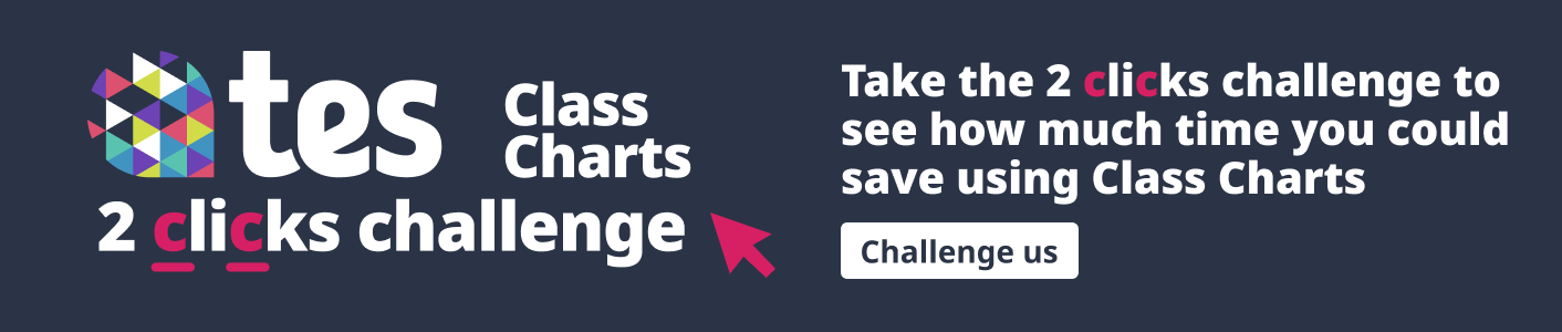 Tes Class Charts 2-clicks challenge banner