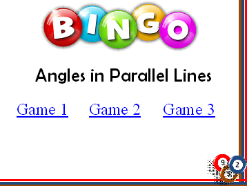 BINGO: Angles in Parallel Lines