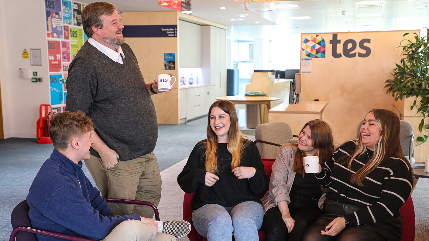 The Staff Management customer success team in the Tes Sheffield office