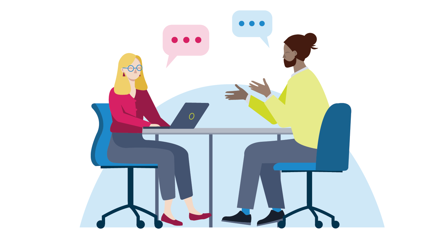 AUS Wellbeing hub Blog header banner valuable staff conversations image